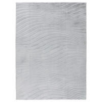 KURZFLOR-TEPPICH Waves 503 Grau 120x170 cm - Grau, Textil (120/170cm) - carpet city