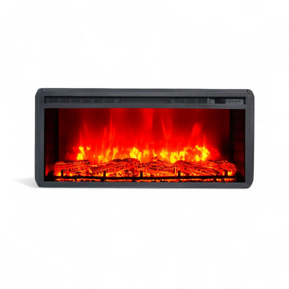 ELEKTROKAMIN 1800 W mit Bluetooth Lautsprecher EF2 - Schwarz, Metall (91.1/40.4/17cm) - dlc home