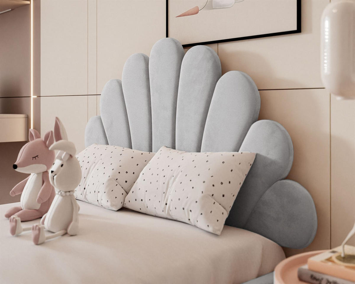 POLSTERBETT ASHLEY mit Bettkasten 140x200 cm, Stoff: French Velvet 679 - Blau, Textil - Lookway
