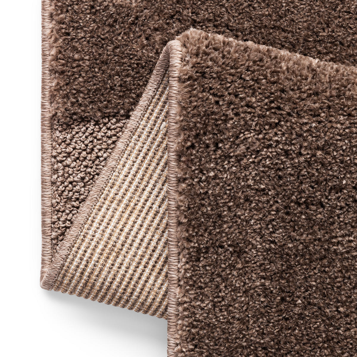 KURZFLORTEPPICH RELIEVO taupe abstrakt 3D-Struktur 140/200 cm - Taupe, Textil (140/200cm) - Tapiso