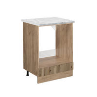 HERDUMBAUSCHRANK R-Line Artisan-Eiche 60 cm AP Marmor - Eiche Wotan/Eiche Artisan, Holzwerkstoff (60/81.6/60cm) - Vicco