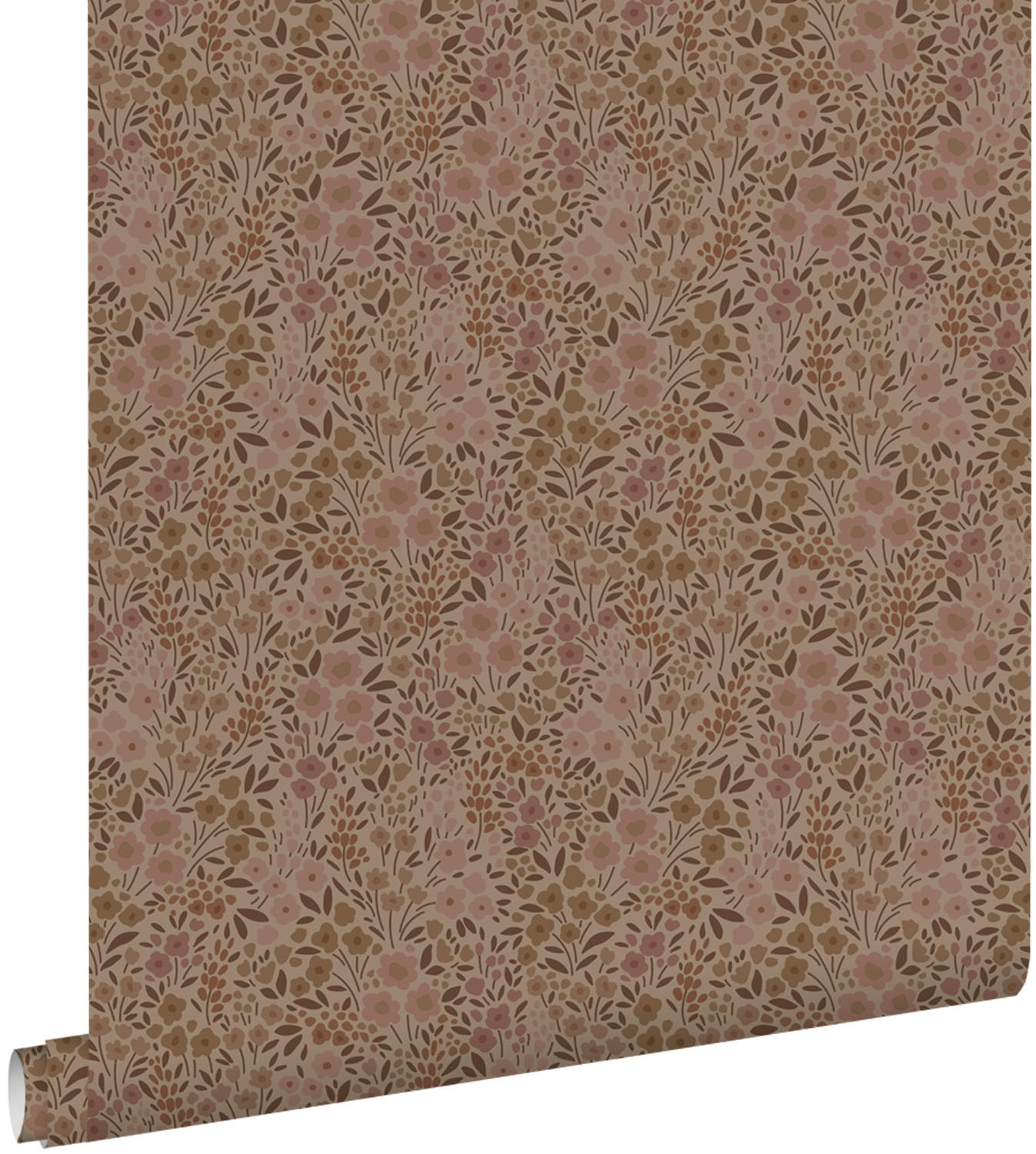 TAPETE Blumen 53 cm x 10.05 m - Terracotta, Papier (53/0.1cm) - ESTAhome