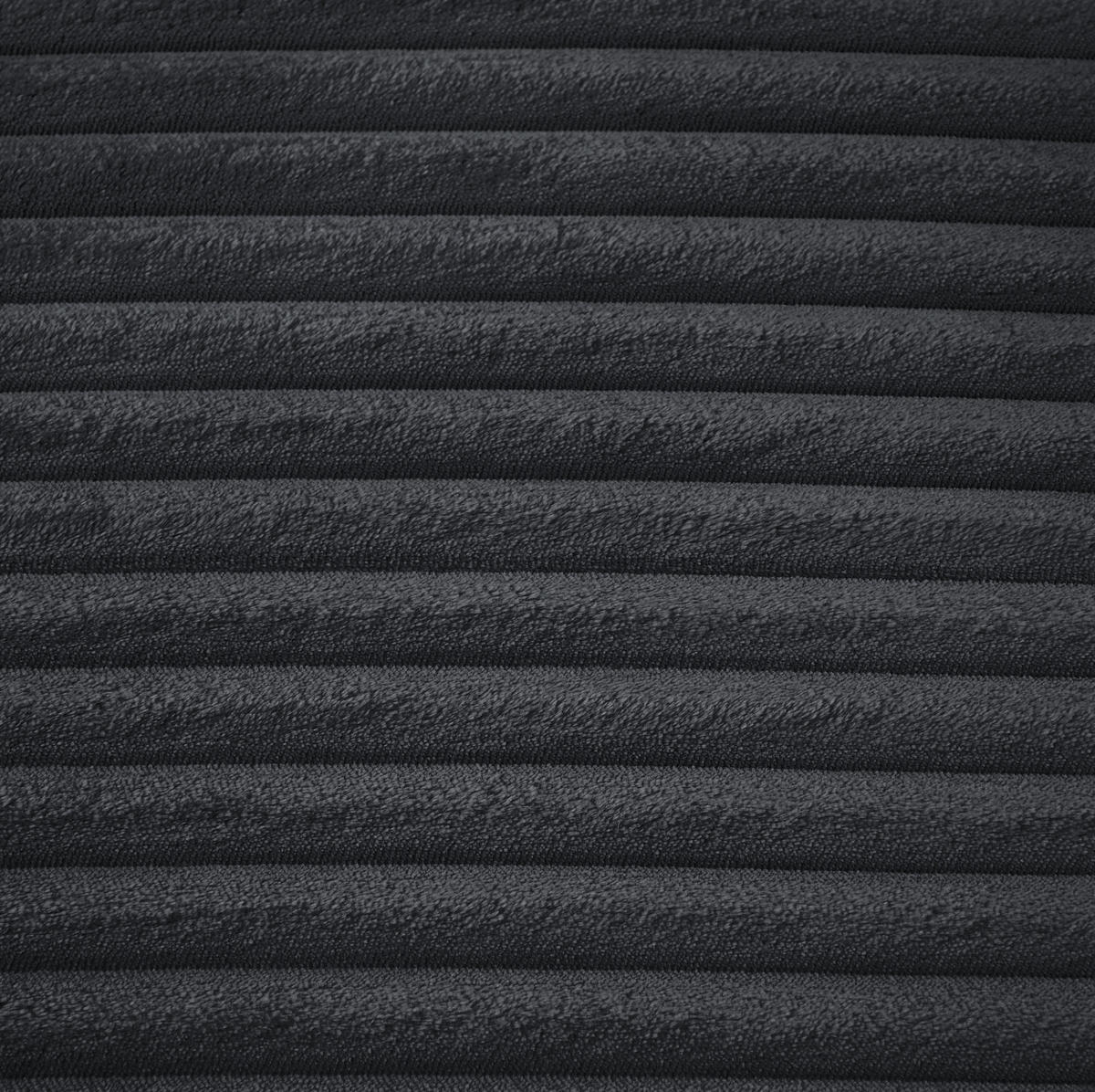 CHAISELONGUE aus Cord Dunkelgrau für Wohnzimmer, Büro und Apartment - Dunkelgrau, Kunststoff (81.03/49.78/116.84cm) - Meubliv