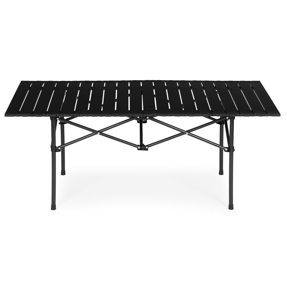 CAMPINGTISCH Schwarz - Schwarz, Metall (55/120/49cm) - Mat-Haus