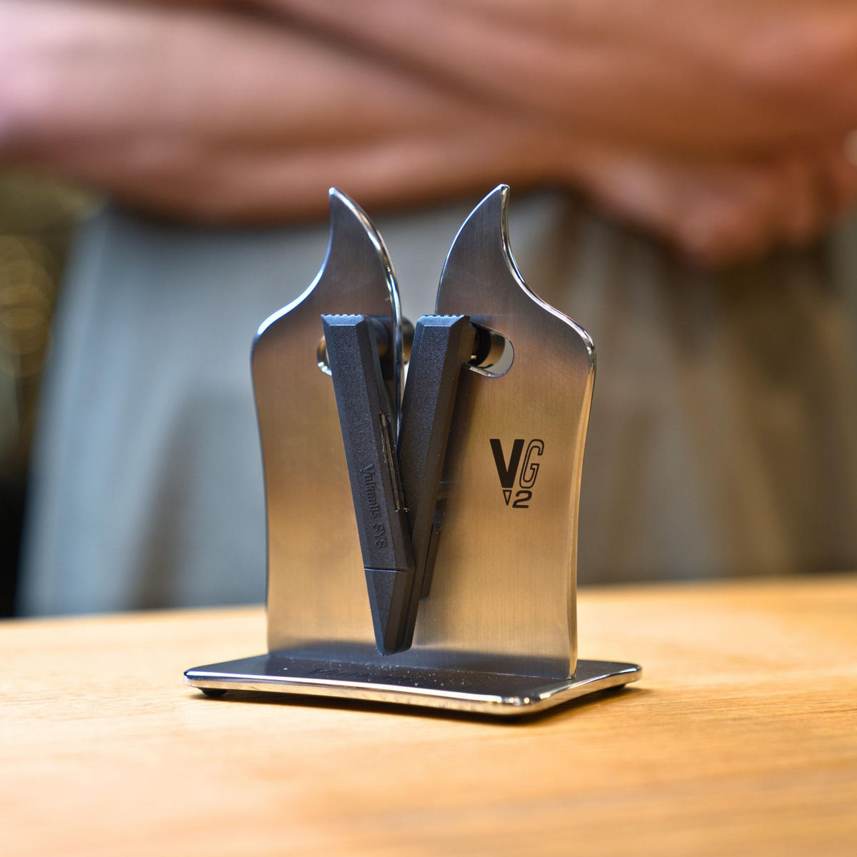 MESSERSCHÄRFER VG2 Professional Edelstahl - Silberfarben, Metall - Vulkanus