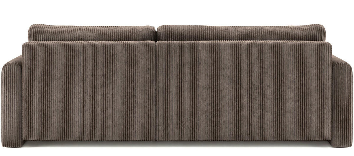 ECKSOFA Cora mit Schlaffunktion & Stauraum, Universell Rechts/Links, Taupe Grau-Beige Cord Chenille 260/82/160 cm - Taupe/Beige, Kunststoff/Textil (250/160cm) - WFL GROUP