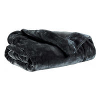 PLAID Tender aschegrau 150 x 200 cm - Schwarz, Textil (150/200cm) - Vivaraise