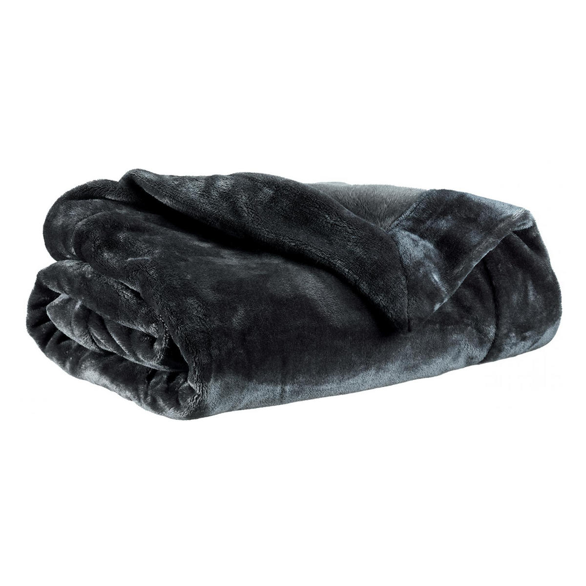 PLAID Tender aschegrau 150 x 200 cm - Schwarz, Textil (150/200cm) - Vivaraise