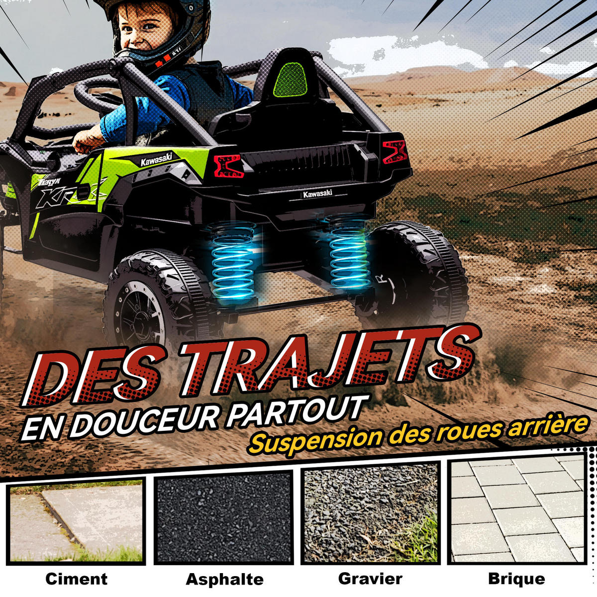 ELEKTRO-UTV DE-13105 2,4G Fernbedienung Schwarz - Schwarz, Kunststoff (100/64/56cm) - ComfortXL