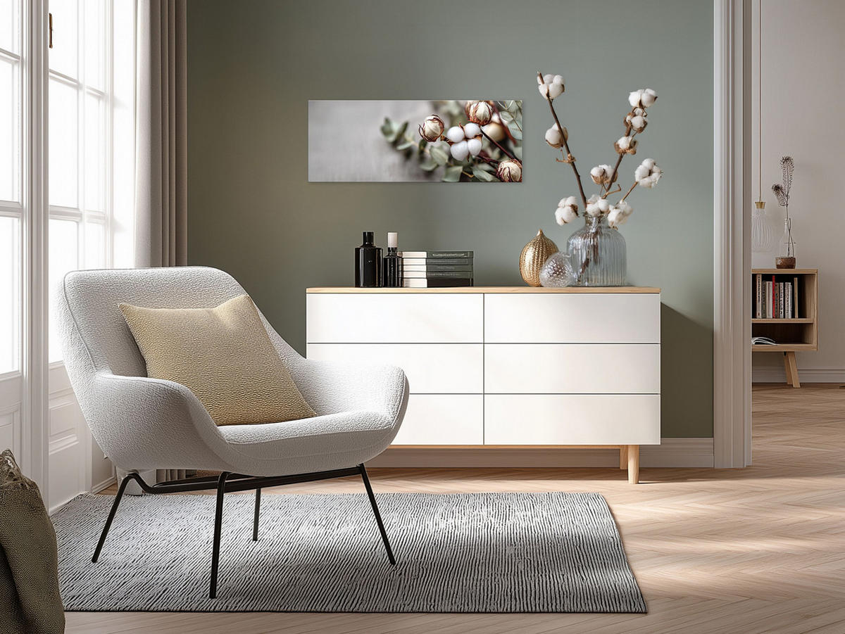 GLASBILD 80x30 cm Stillleben Natur - Beige, Glas (80/30cm) - artissimo