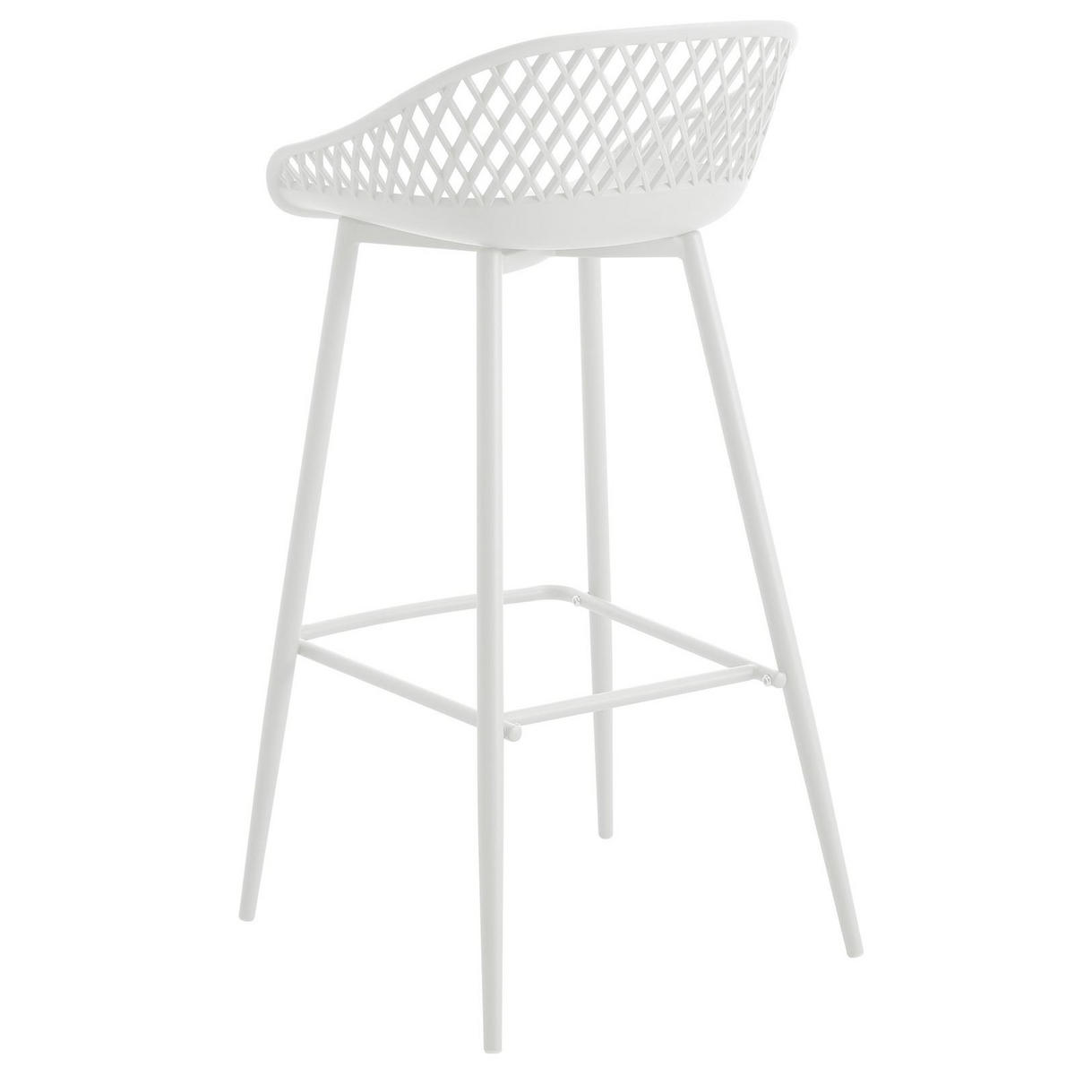 BARHOCKER IREK 2ER-SET - Weiß, Textil (48/96/48cm) - IDIMEX