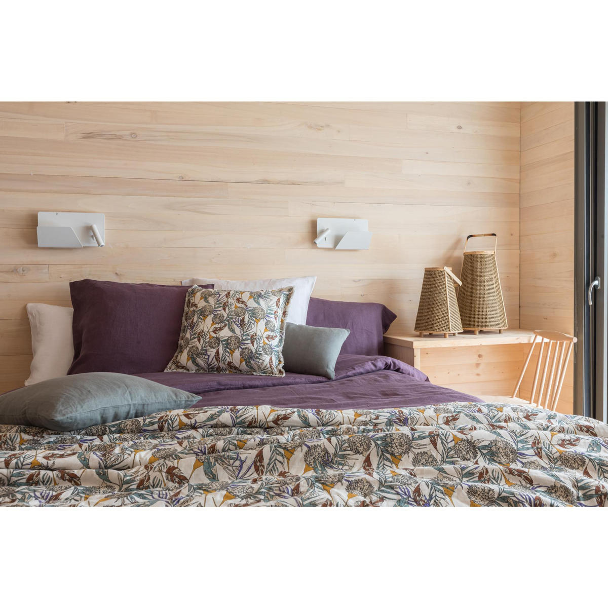 KISSENBEZUG Zeff raisin 65 x 65 cm - Violett, Textil (65/65cm) - Vivaraise
