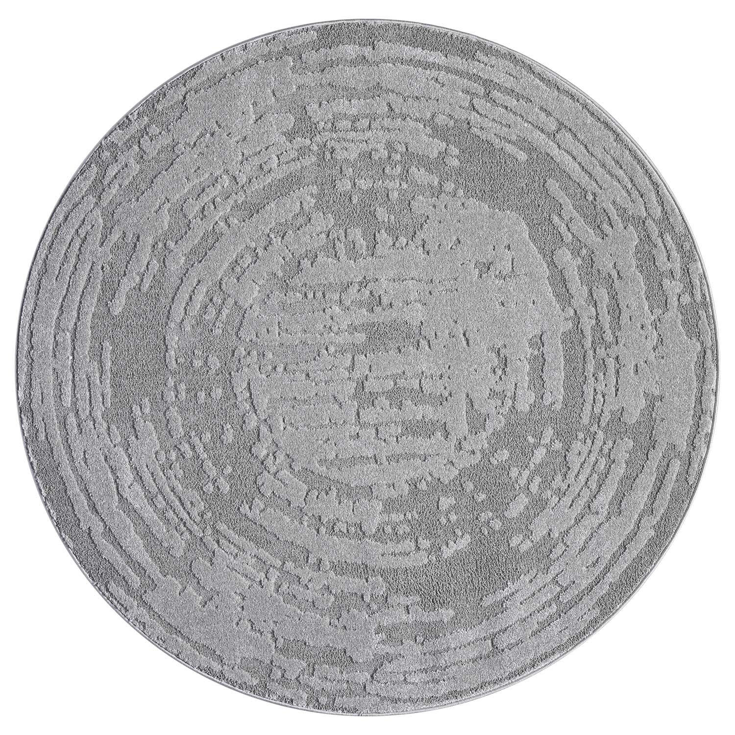 KURZFLOR-TEPPICH Flair 171 Grau 200x200 cm - Grau, Textil (200/200cm) - carpet city
