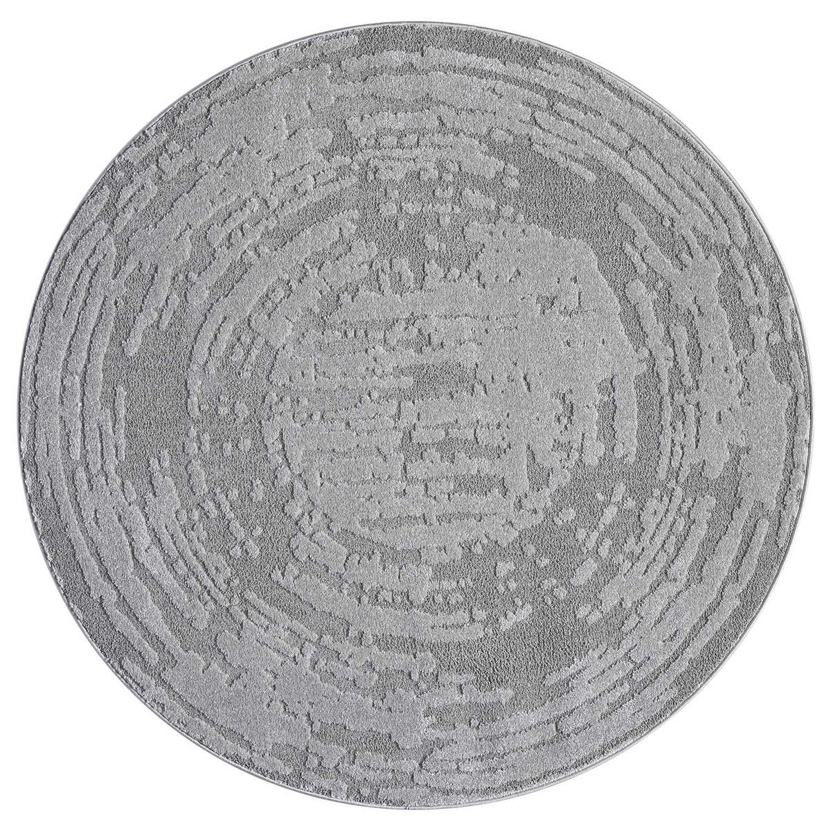 KURZFLOR-TEPPICH Flair 171 Grau 200x200 cm - Grau, Textil (200/200cm) - carpet city