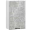HÄNGESCHRANK Weiß, Beton 72/50/30 - Hellgrau/Weiß, Holzwerkstoff (50/72/30cm) - RAUMHIRSCH FURNITURE