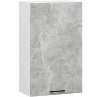 HÄNGESCHRANK Weiß, Beton 72/50/30 - Hellgrau/Weiß, Holzwerkstoff (50/72/30cm) - RAUMHIRSCH FURNITURE