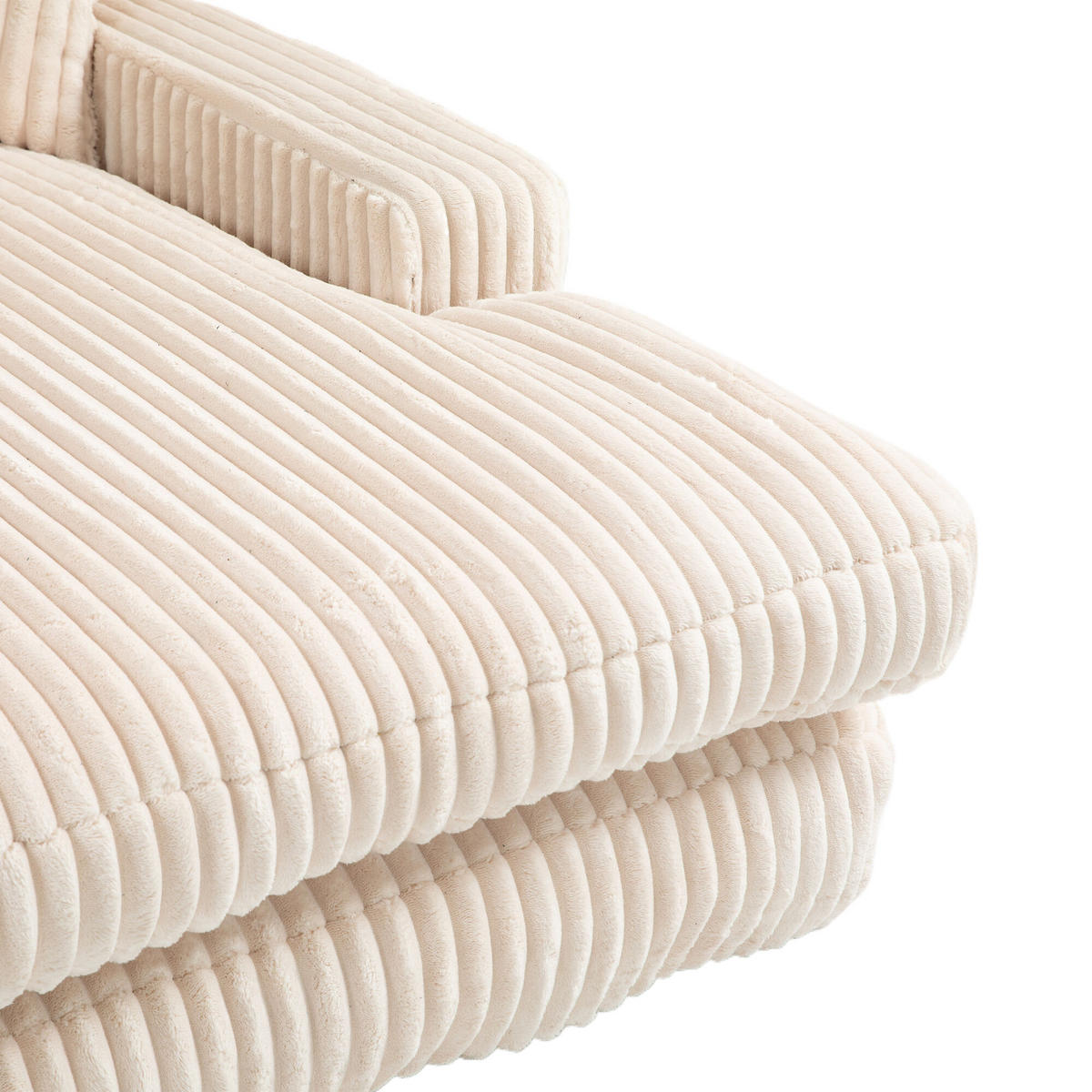 SOFABETT 125/155/63 cm Beige - Beige, Textil (125/63/155cm)