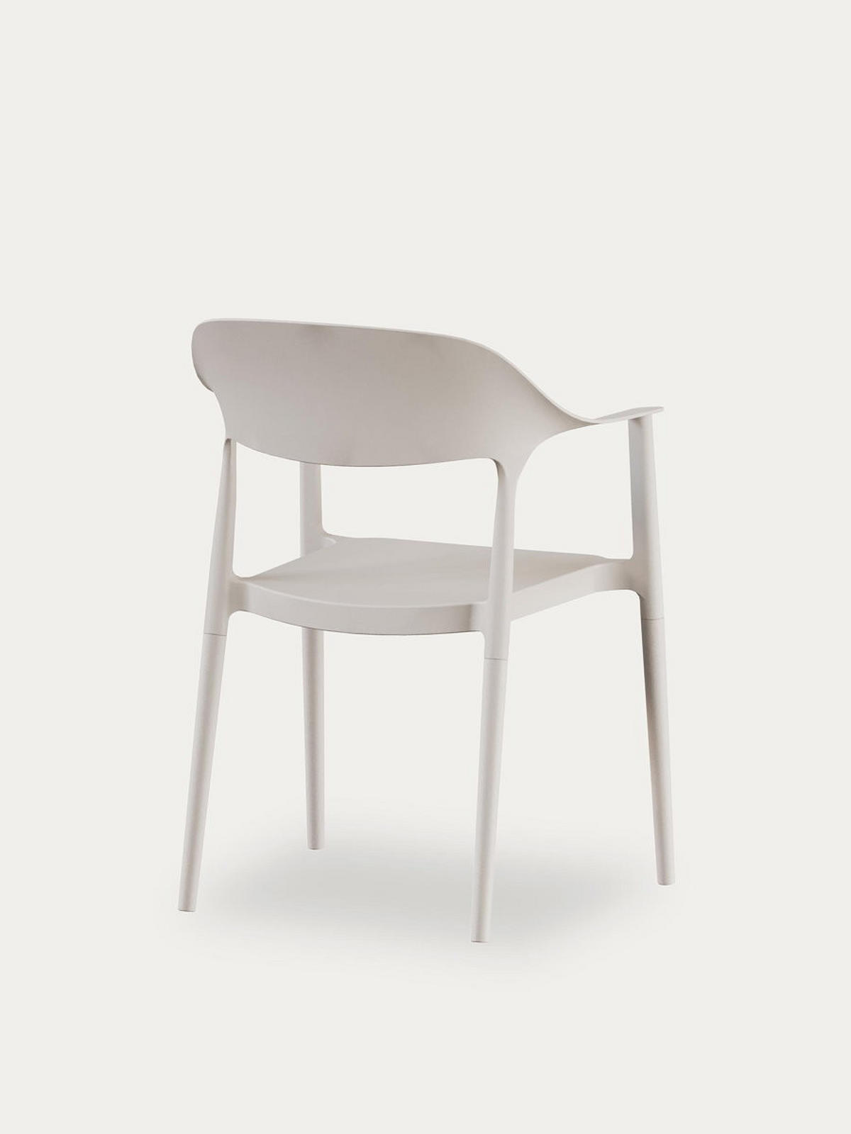 STUHL Brunel Beige 57.5 cm x 83 cm - Beige, Kunststoff (57/83/53cm) - Kenay Home