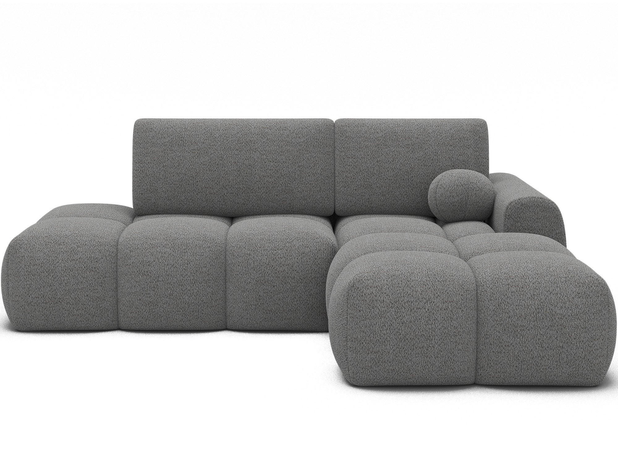 ECKSOFA VITTARIO mit Schlaffunktion & Bettkasten – Modernes L-Sofa 227 cm, inklusive Kissen - Grau, Kunststoff (227/95cm) - Wohnideebilder
