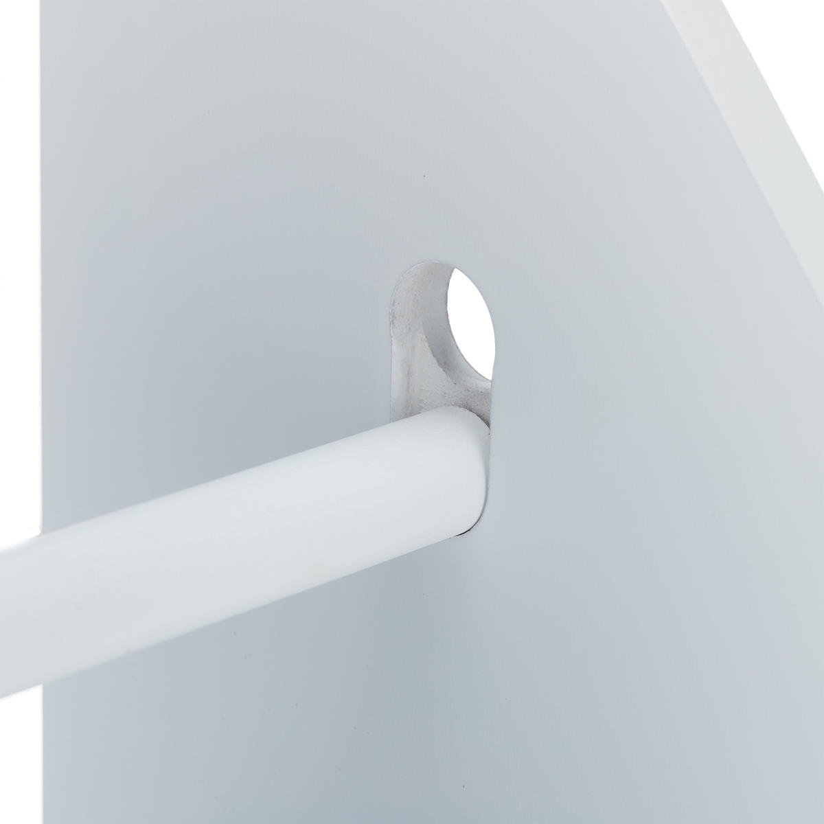 TOILETTENPAPIERHALTER - Weiß, Holzwerkstoff (20/78.5/18cm) - Relaxdays
