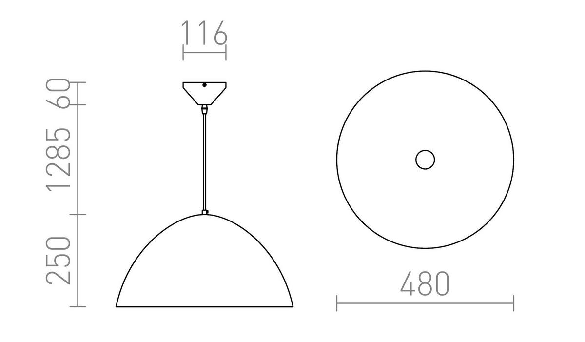 PENDELLEUCHTE MERYLYN 48 gebürstetes Aluminum/Goldlack 15 W - Goldfarben, Metall (30/30/120cm) - Rendl