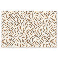 KOBERCE - Minimalistický - Vzor - Terakota - 180x120 cm - hnedá, textil/plast (180/0.4cm) - OnlyWow