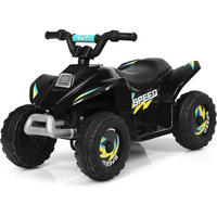 KINDERMOTORRAD 6V Elektro Kinderquad Schwarz - Schwarz, Kunststoff (40/44.5/73cm) - COSTWAY