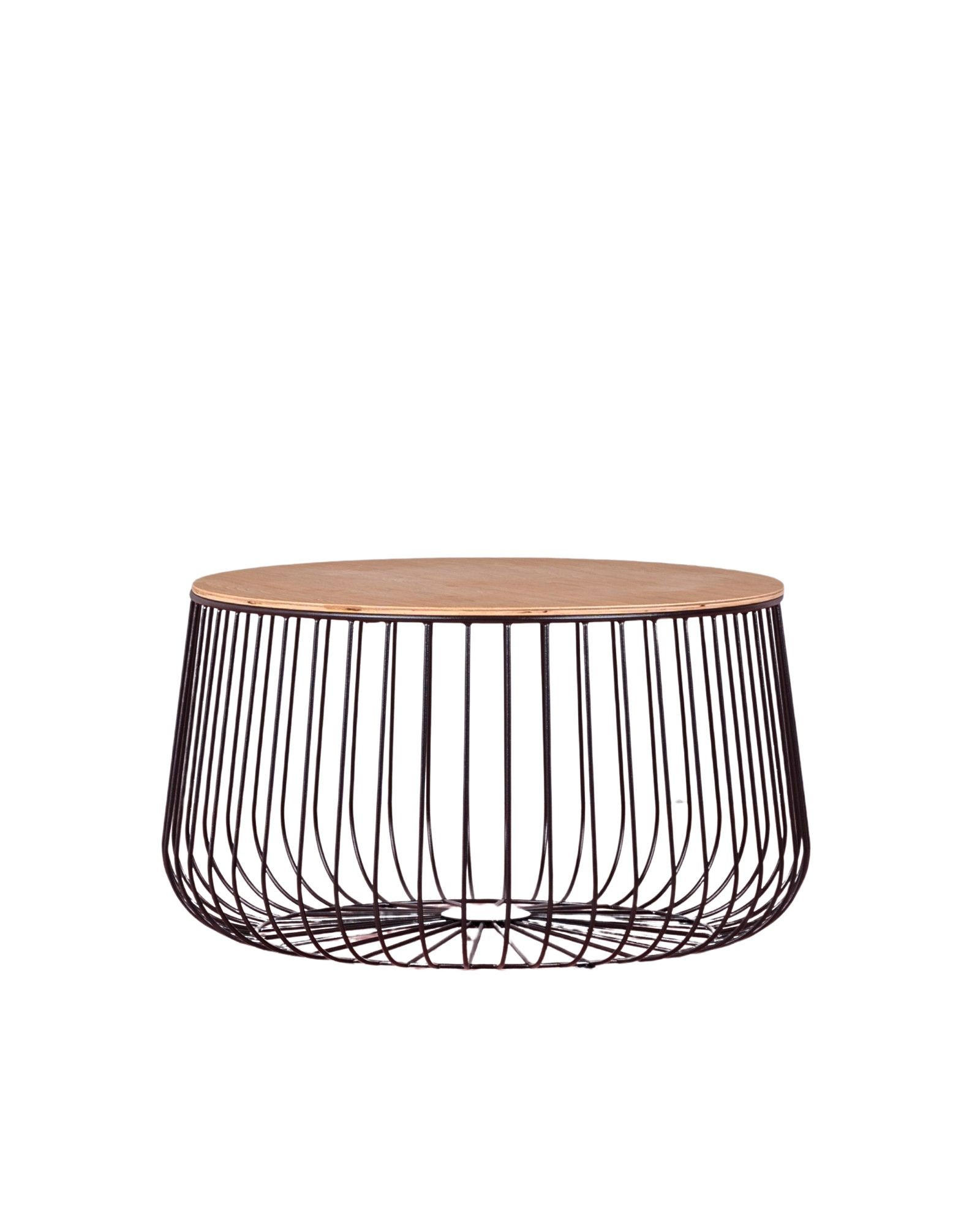 COUCHTISCH Rund Schwarz 65/65/37 cm - Schwarz, Holz (65/65/37cm) - Nest Dream