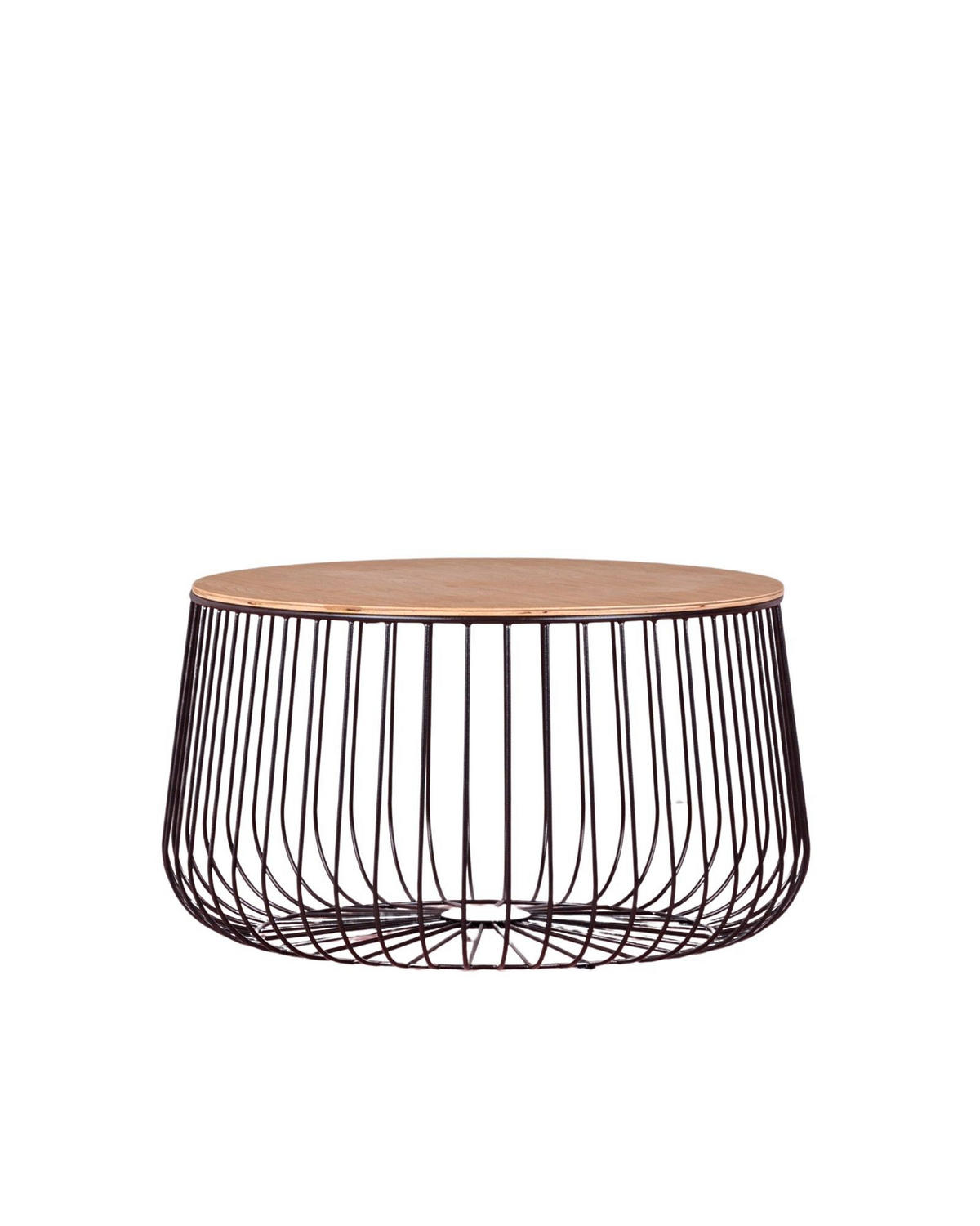 COUCHTISCH Rund Schwarz 65/65/37 cm - Schwarz, Holz (65/65/37cm) - Nest Dream