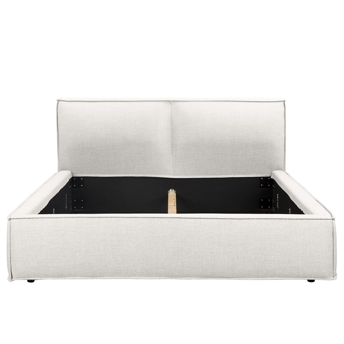 POLSTERBETT - Weiß, Textil (160/200cm) - home24