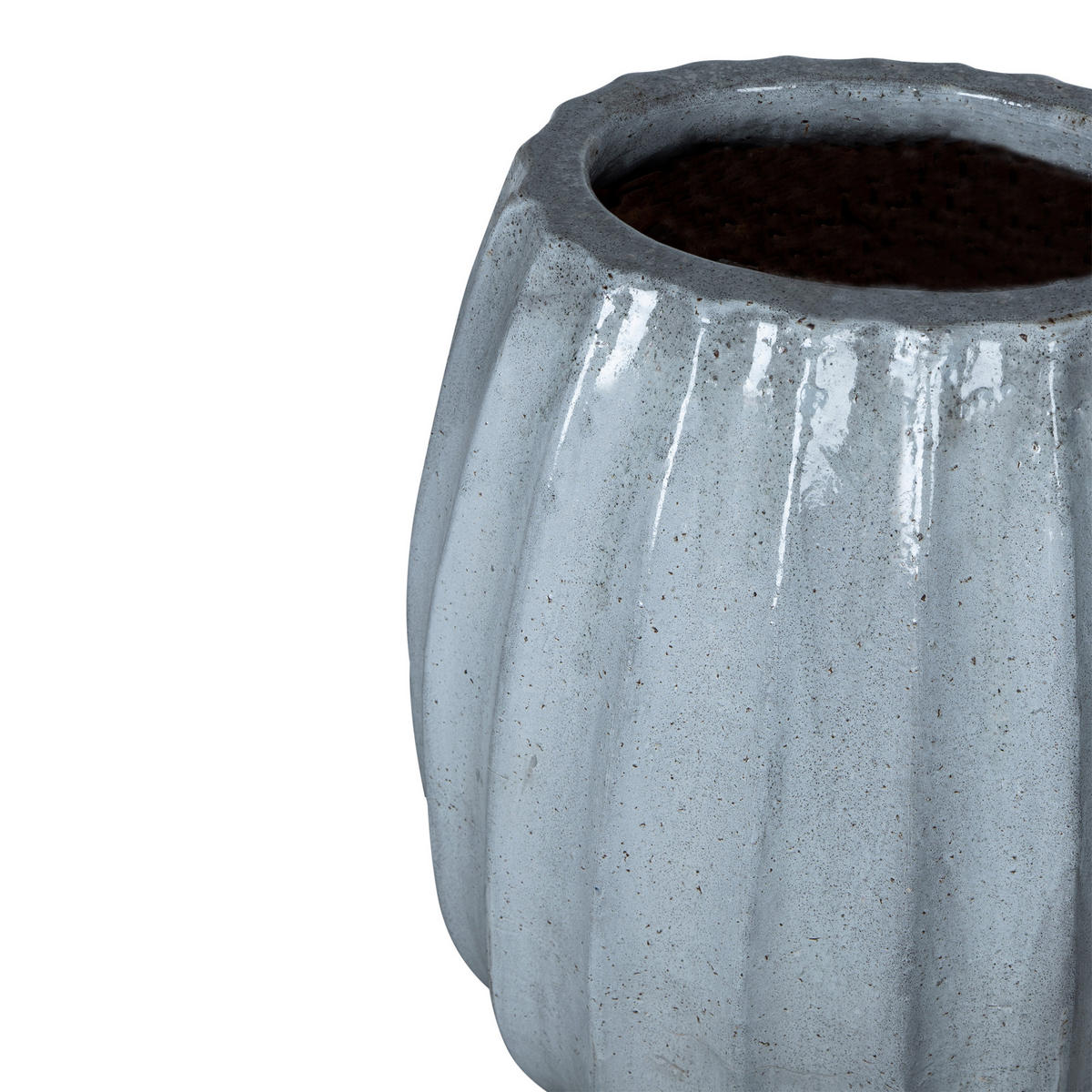 TOPF Lionne Weiß 60/60/70cm - Weiß, Keramik (70cm) - PTMD Collection