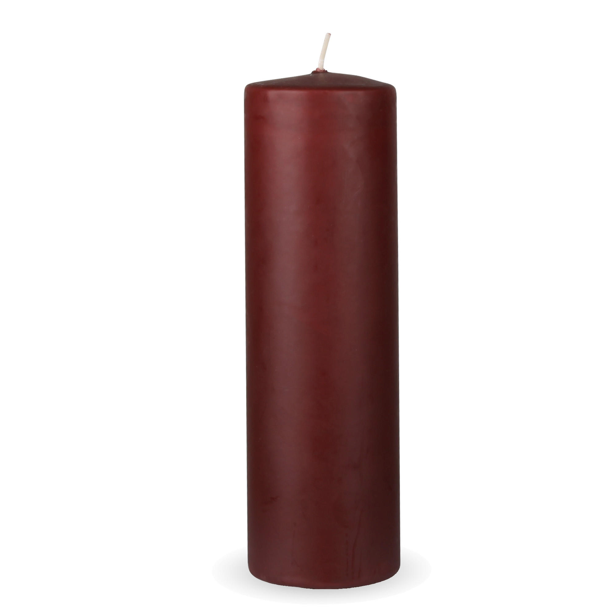 STUMPENKERZEN "Braun", Größe Ø7cm x Höhe: 20 cm - Braun, Naturmaterialien (7/20cm) - HS Candle