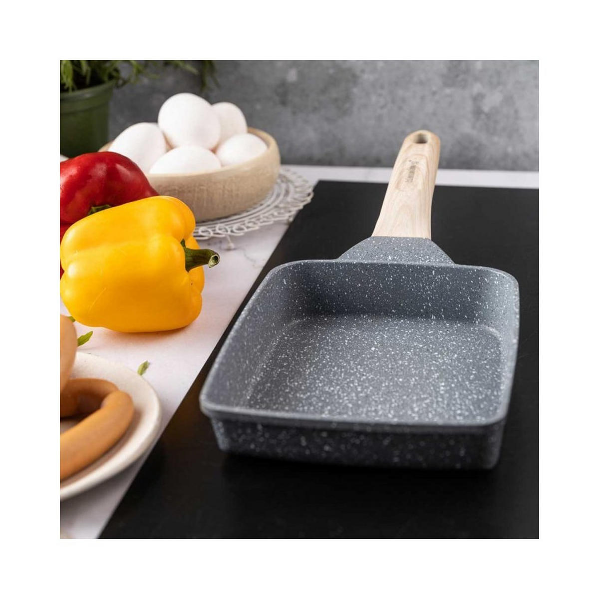 PFANNKUCHENPFANNE Grau 36/15/4 cm 56771 - Grau, Metall (36cm) - Klausberg 