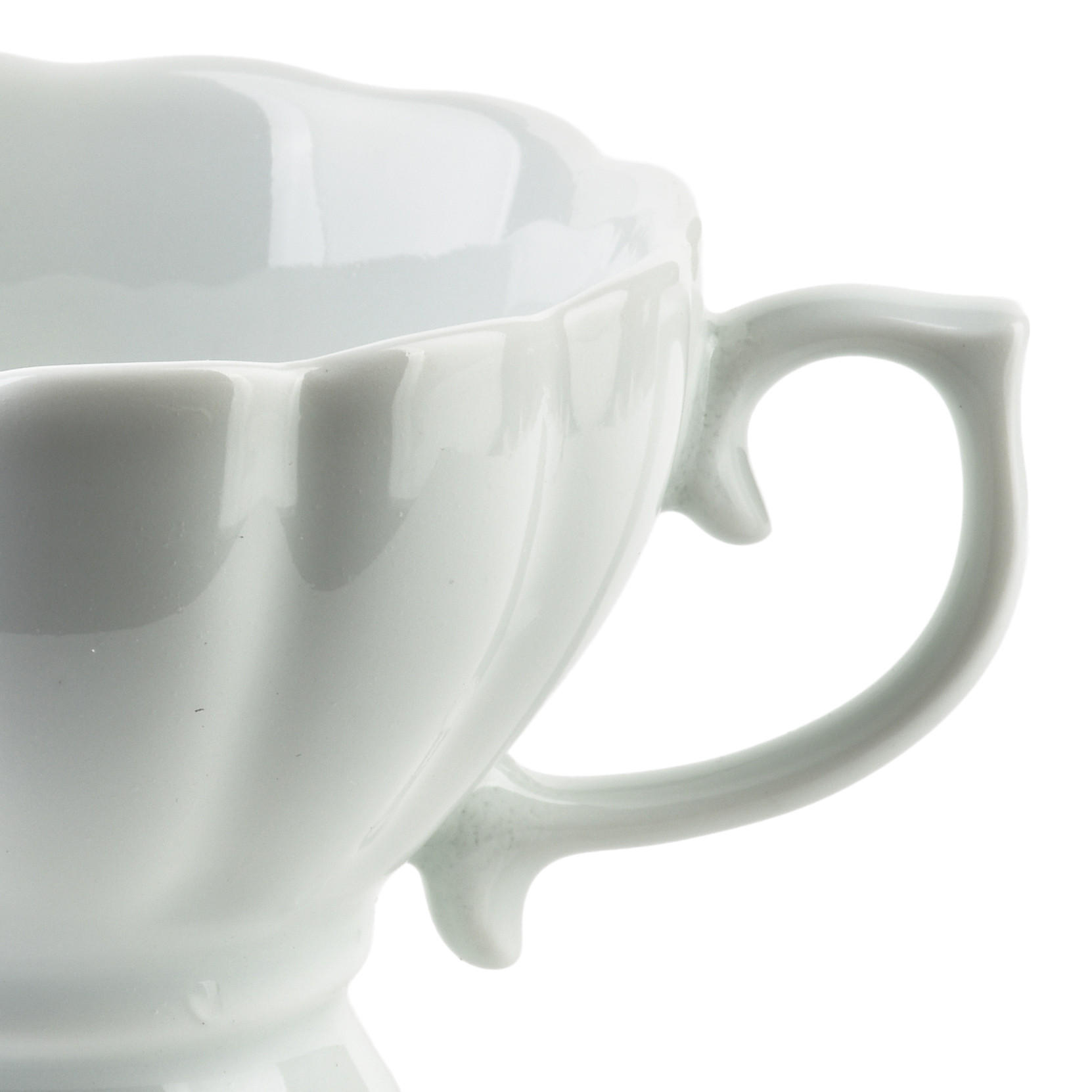TEETASSE Basic weiß 8/10/6 cm Porzellan - Weiß, Keramik (0.15L) - Mondex