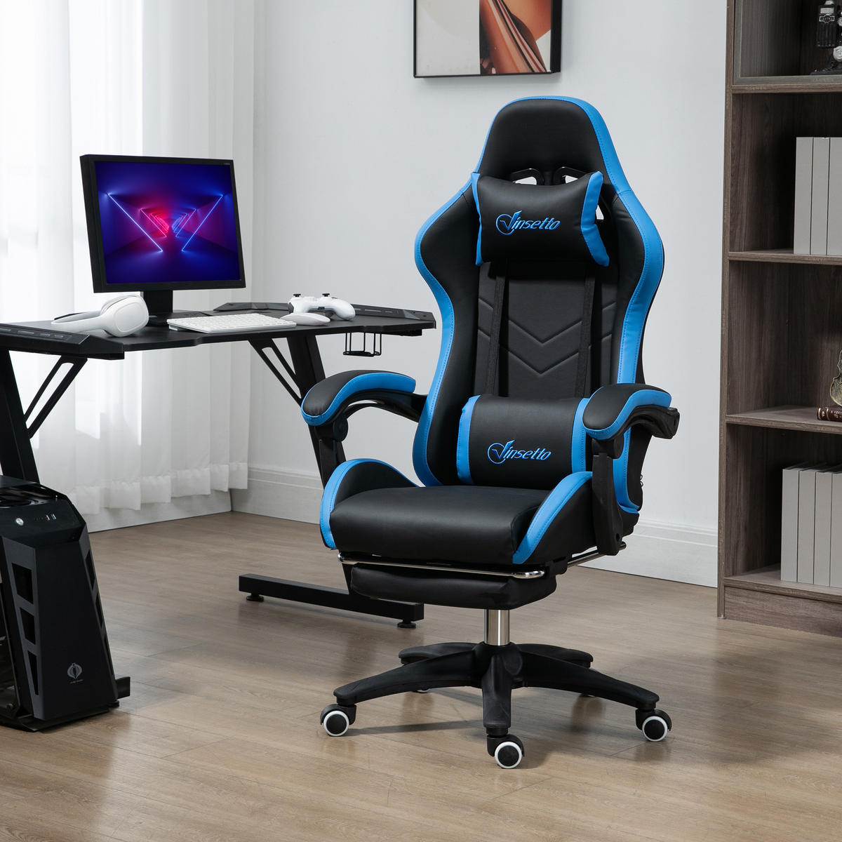 GAMING-STUHL Schwarz 65.0/65.0/129.0 cm - Schwarz, Kunststoff (65/129/65cm)