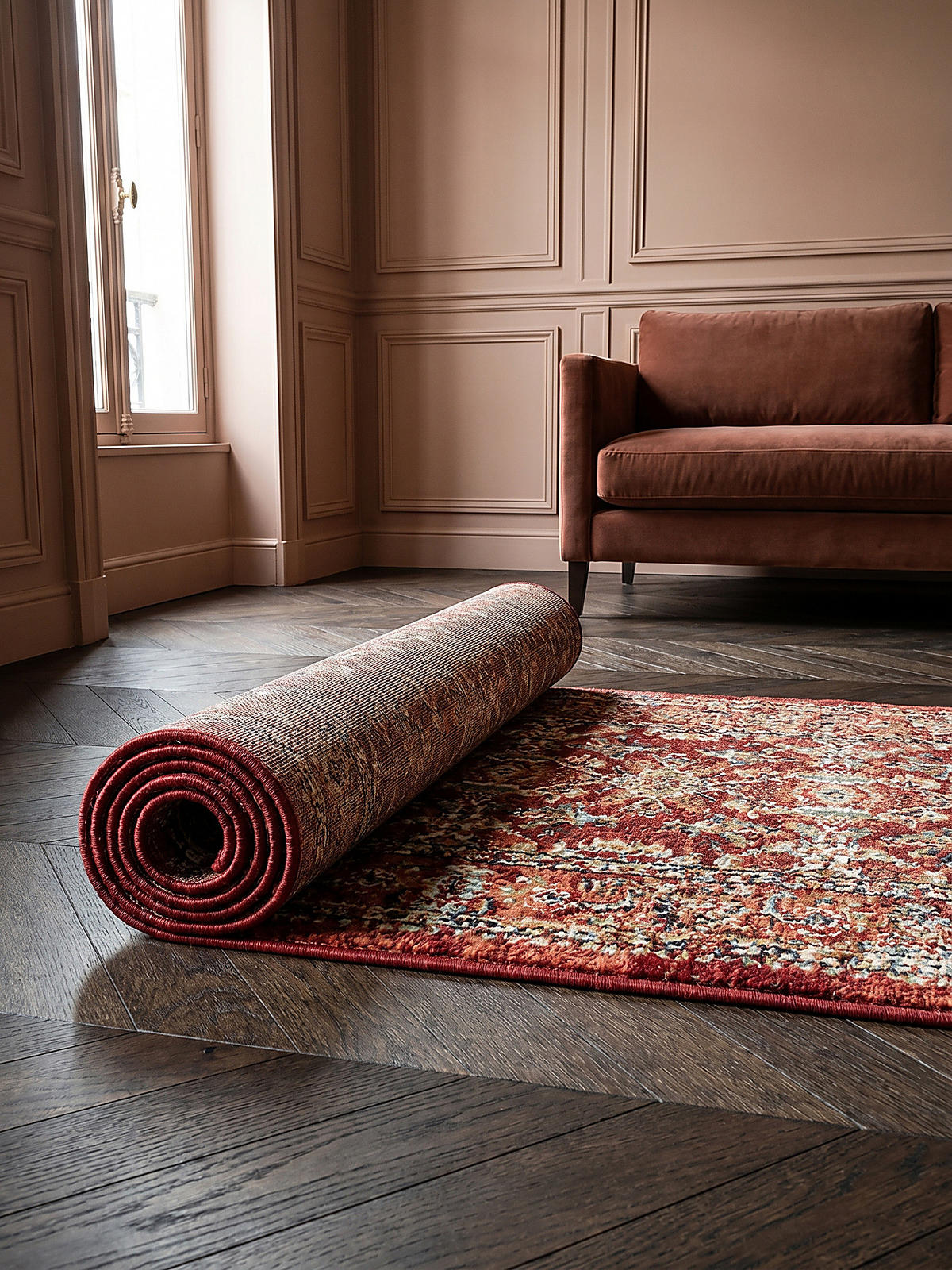 TEPPICH Hochflor GLAZERT in Rot, im Berber-Stil, aus Polypropylen, 80 x 150 cm - Rot, Textil (80/150cm) - KADIMA DESIGN