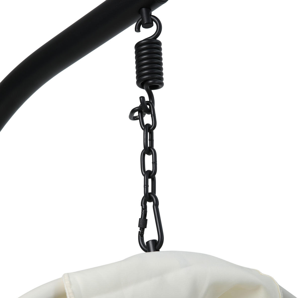 HÄNGESESSEL NELLY Beige - Beige, Metall (105/195/105cm) - SVITA