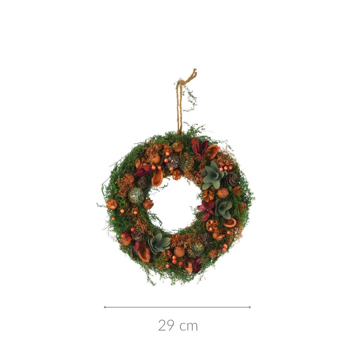 HERBSTKRANZ Dekoration Ø 29 cm - Multicolor, Kunststoff (29/7/29cm) - Home Styling Collection