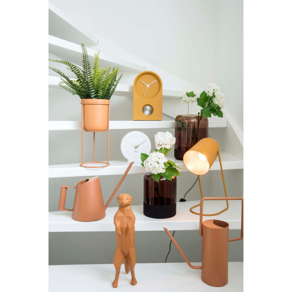 TISCHLAMPE Gelb 18/18/30 cm - Gelb, Metall (18/18/30cm) - Leitmotiv