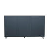 SIDEBOARD Elisa, Kommode mit Push-to-Open, Made in Germany, Moderner Schrank, Anthrazit matt (152,5 x 90,5 x 37 cm) - Anthrazit, Holzwerkstoff (152.5/90.5/37cm) - InnoFurn