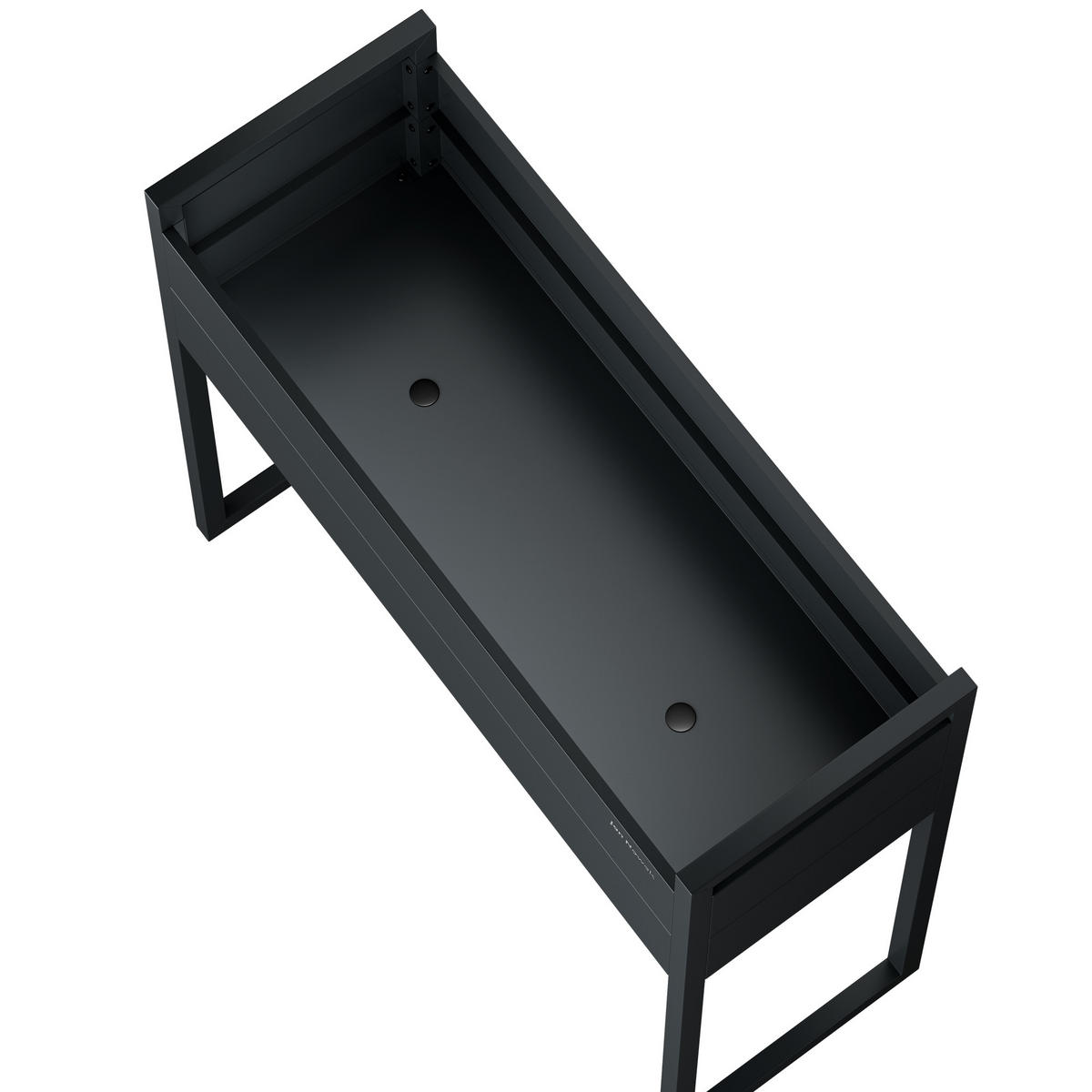 BLUMENKASTEN MARGARET H 100x100x38 cm - Anthrazit, Metall (100/100/38cm) - Jan Nowak