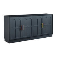 SIDEBOARD DE-38151 169/40/80 cm mit verstellbaren Regalböden Schwarz - Schwarz, Holzwerkstoff (169/80/40cm) - ComfortXL