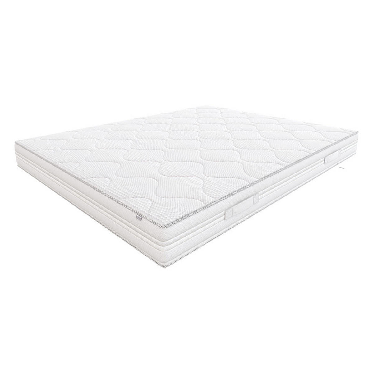 SCHAUMMATRATZE Foxtrot im Hybrid-Bezug - Weiß, Textil (90/200cm) - Hilding