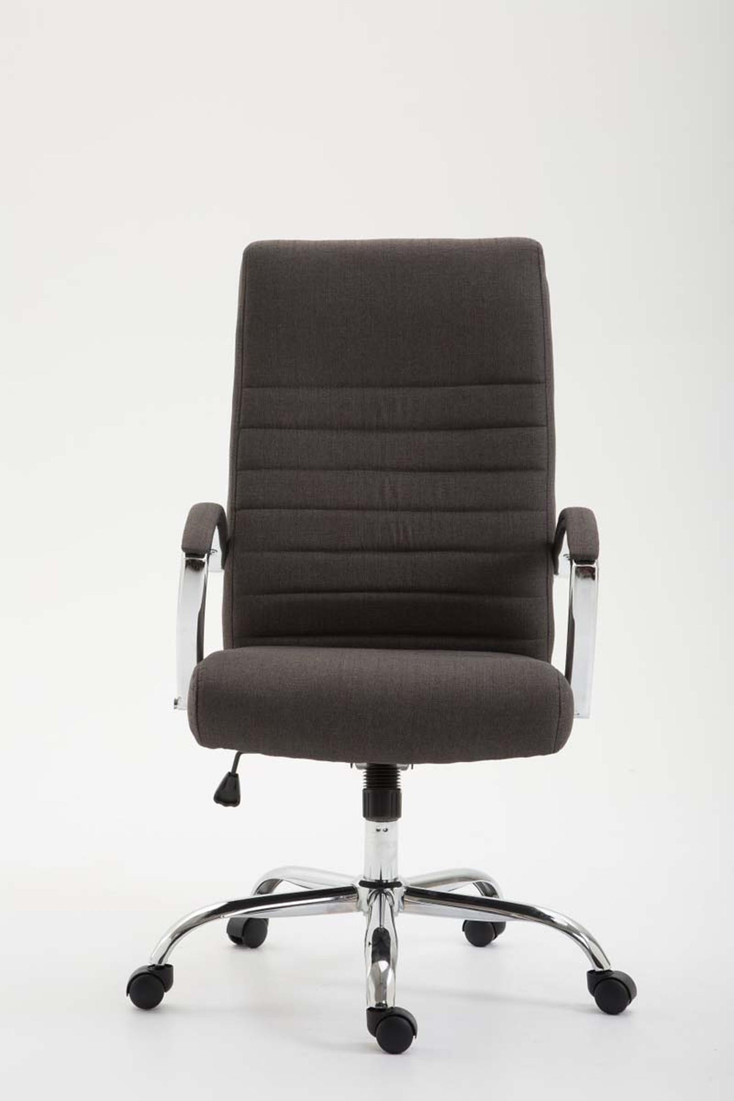BÜROSTUHL Vallon, Stoff Dunkelgrau - Dunkelgrau, Textil/Metall (60/118/68cm) - TPFLiving
