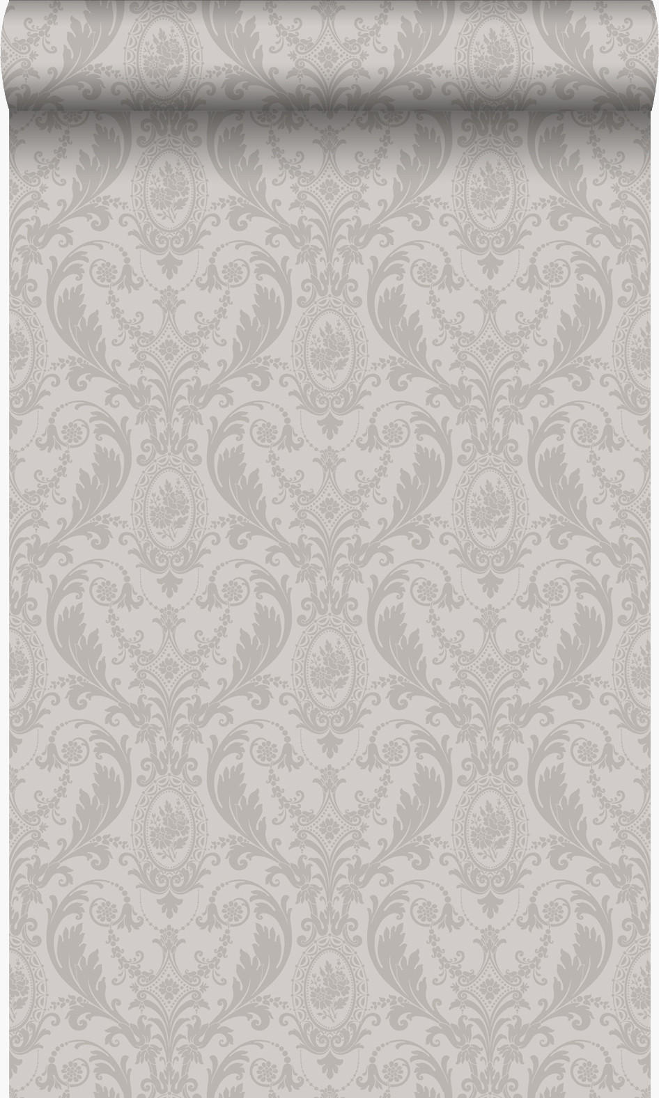 TAPETE Ornamente 53 cm x 10.05 m - Grau, Papier (53/1000cm) - Origin Wallcoverings