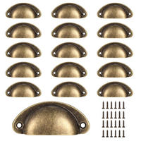MÖBELGRIFF Gold 6er-Set 192 mm gebürstetes Messing - Orange, Metall (3.5/3/0.81cm)