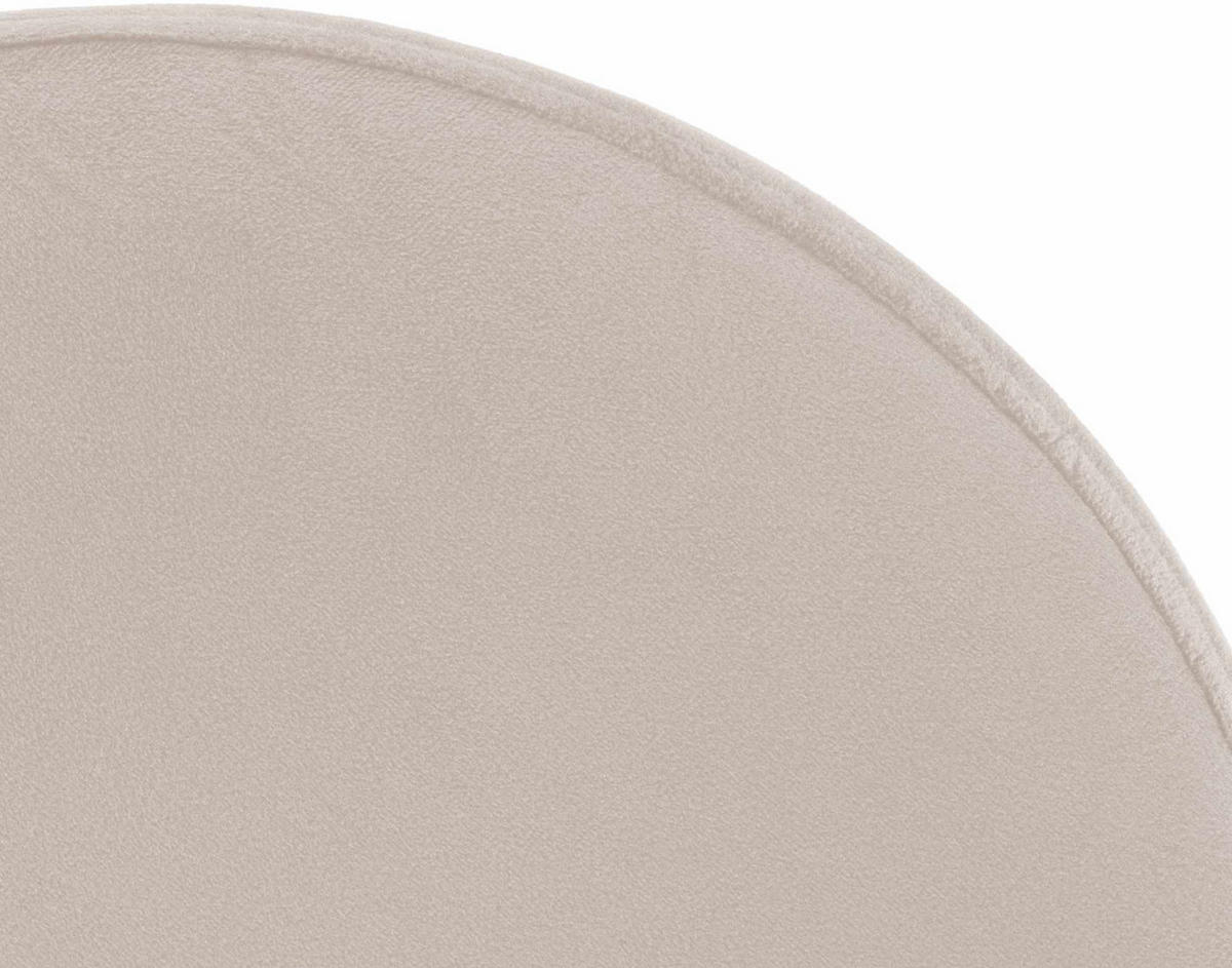 BARHOCKER Pontius Samt chrom creme - Chromfarben/Naturfarben, Textil/Metall (38.5/81/38.5cm) - TPFLiving