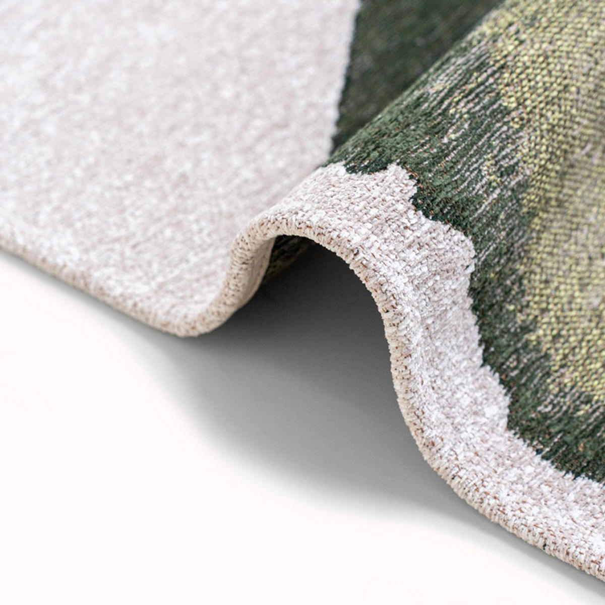 TEPPICH Palm Green Meditation Lagoon 80/150 cm - Grün, Textil (80/150cm) - Louis De Poortere