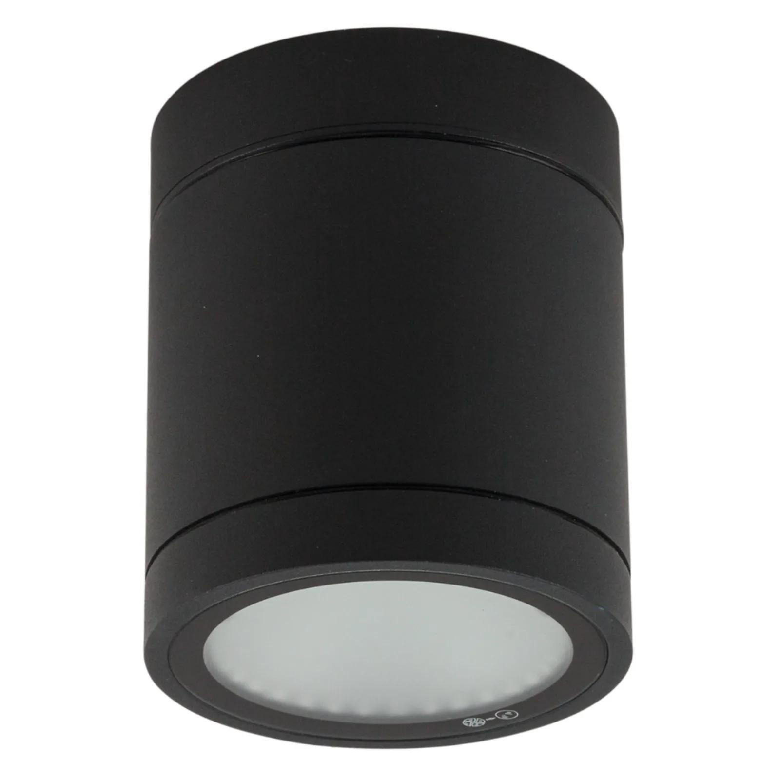 WAND- & DECKENLEUCHTE Negro Schwarz - Schwarz, Metall (5/5/12cm) - click-licht
