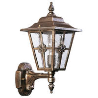 WAND- & DECKENLEUCHTE Braun - Messingfarben/Braun, Metall (22/47.5/22cm) - click-licht